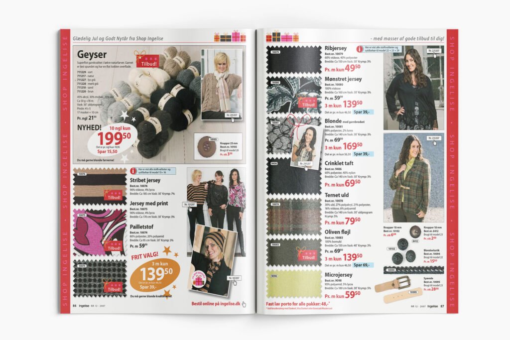 Luxury fashion magazine layout with premium feel